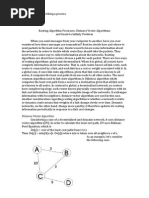 Routing Algorithm Processes: Distance Vector Algorithms and Count To Infinity Problem