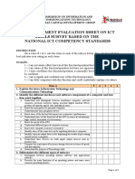 PRE-Assessment Evaluation Sheet