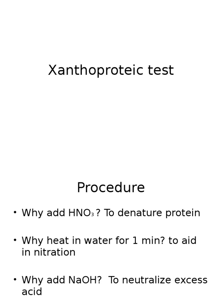 Xanthoproteic Test