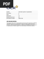 151101 Level 5 Unit 02 Information Systems in Organisations