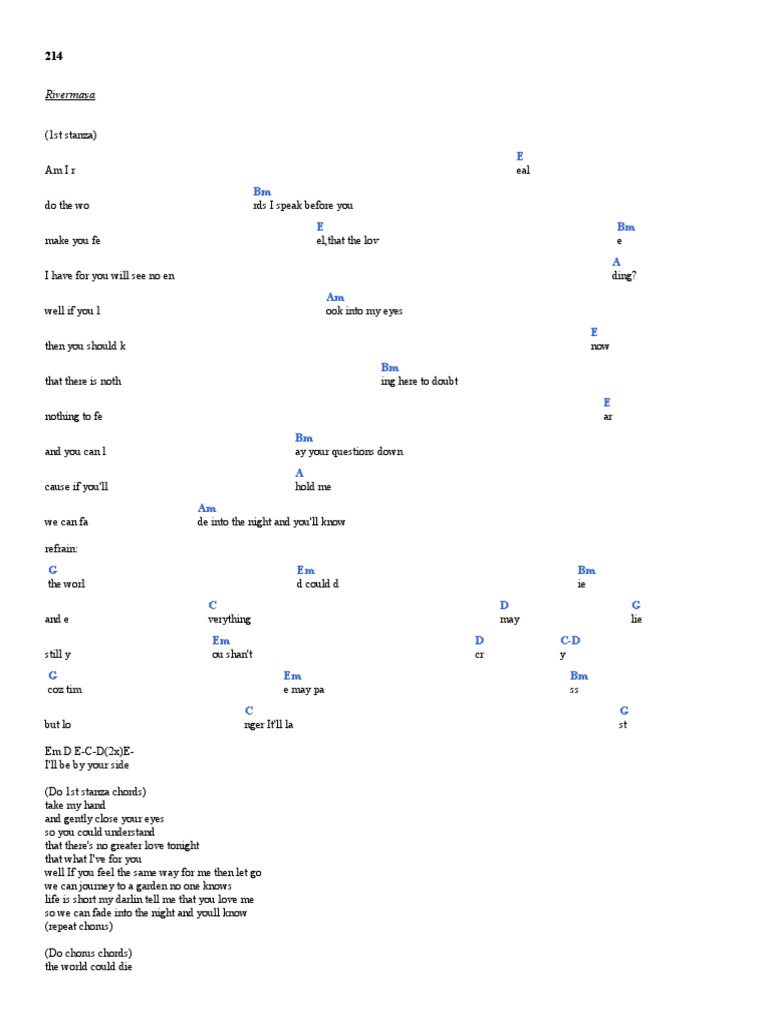 Songbook With Chords