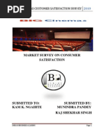 Download BIG CINEMAS CUSTOMER SATISFACTION SURVEY 2010 by munindrapandey SN30411633 doc pdf