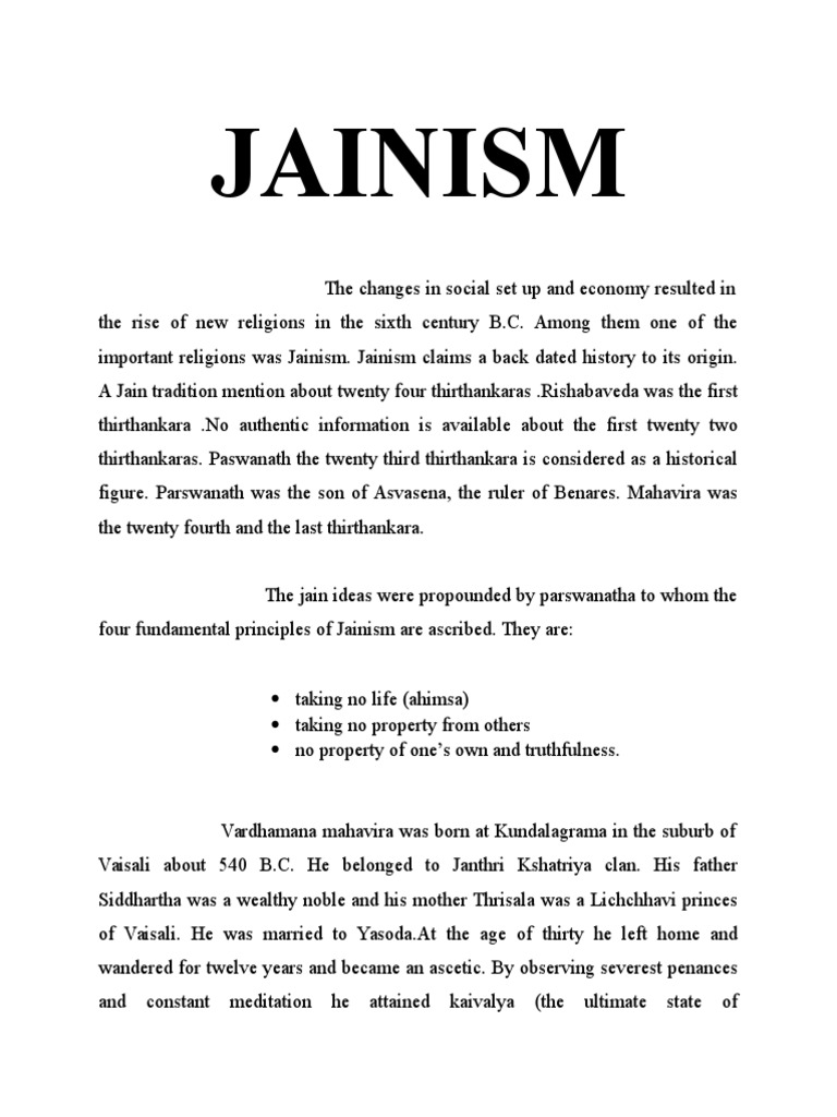 JAINISM | Download Free PDF | Indian Religions | Religious ...