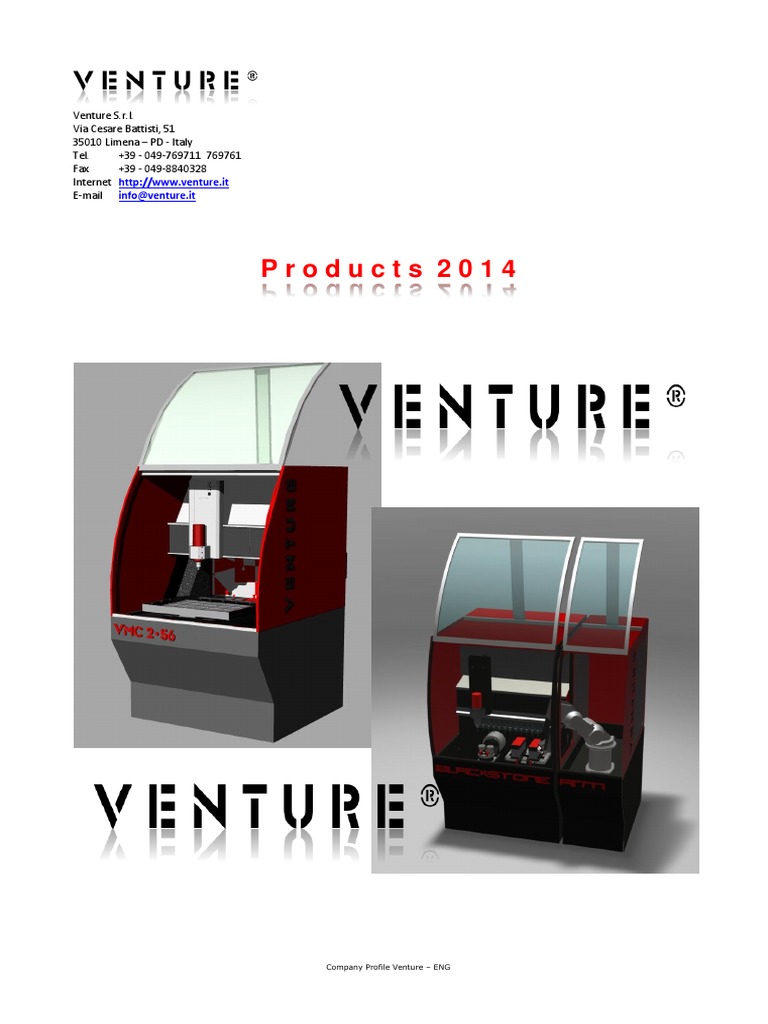 Venture Depliants Macchines For Industry - Eng | PDF | Numerical ...