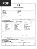 2024 - 2025 ECOT Application Form | PDF | Identity Document | College