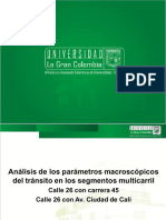 Parámetros Macroscópicos Del Tránsito en Los Segmentos Multicarril - Dario Naranjo