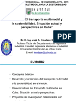 Transporte Multimodal y La Sostenibilidad. Situación Actual y Perspectivas en Cuba - José Knudsen