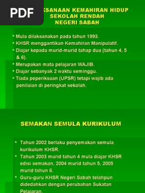 Pelaksanaan Kemahiran Hidup Sekolah Rendah Pdf