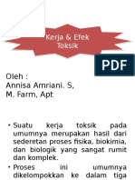 Pertemuan 6 - 7 Toksiko Kerja Dan Efek Toksik