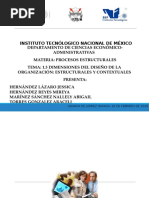 Dimensiones del diseño de la organización