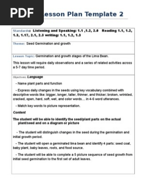 Siop Lesson Plan Sample