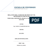 Tesis Relación Del Consumo de Drogas y El Rendimiento Escolar