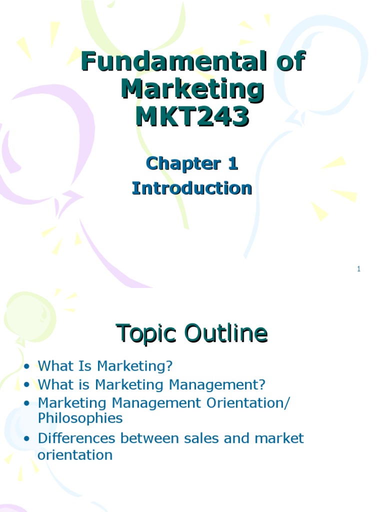 Marketing Fundamentals and Management Overview | PDF | Business