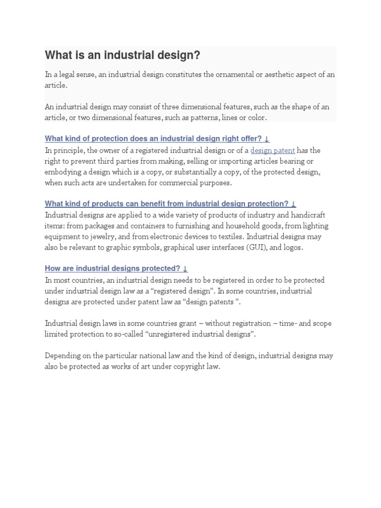 What Is An Industrial Design | PDF | Social Information Processing ...