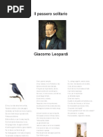 Leopardi - Il Passero