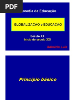 Filosofia da Educação - GLOBALIZAÇÃO e EDUCAÇÃO