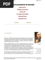 Novos pensadores da educação