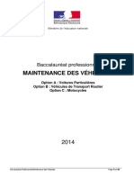 Referentiel Bac Pro Maintenance Des Vehicules 2014 Version Compilee