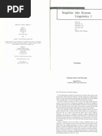 LeeSO-Inquiries Into Korean Linguistics I 2004 | PDF