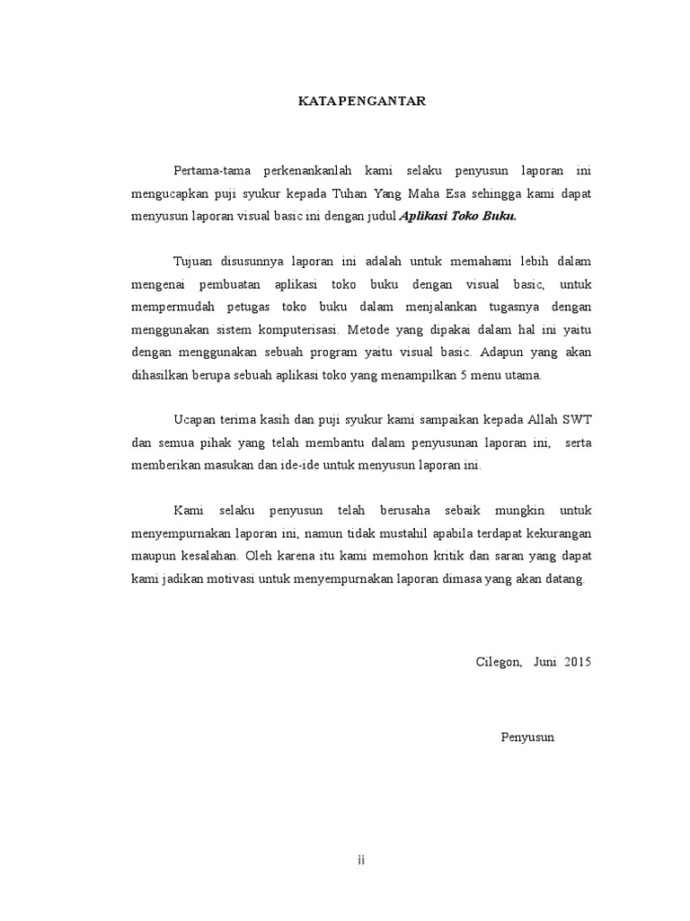 Contoh Penutup Makalah Visual Basic Guru Luring