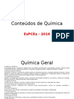 Conteúdos de Química