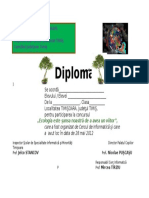 Diploma Concurs Ecologie Mircea 2012