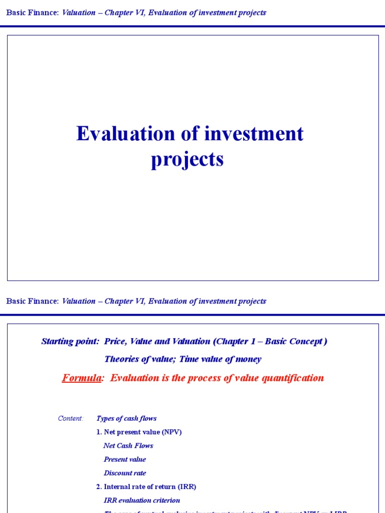 VII A | PDF | Net Present Value | Cost Of Capital