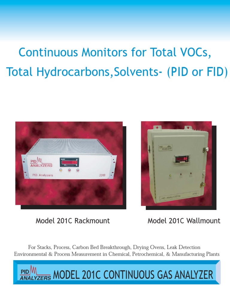Model 201C VOC Analyzer With PID or FID Detector 613 | PDF | Chemistry ...