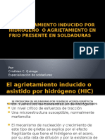 El Agrietamiento Inducido Por Hidrógeno ó Agrietamiento en Frio