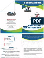 Convocatoria Copa Everest 25° Aniversario