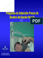 Programa de Detección Precoz de Sordera Del Recién