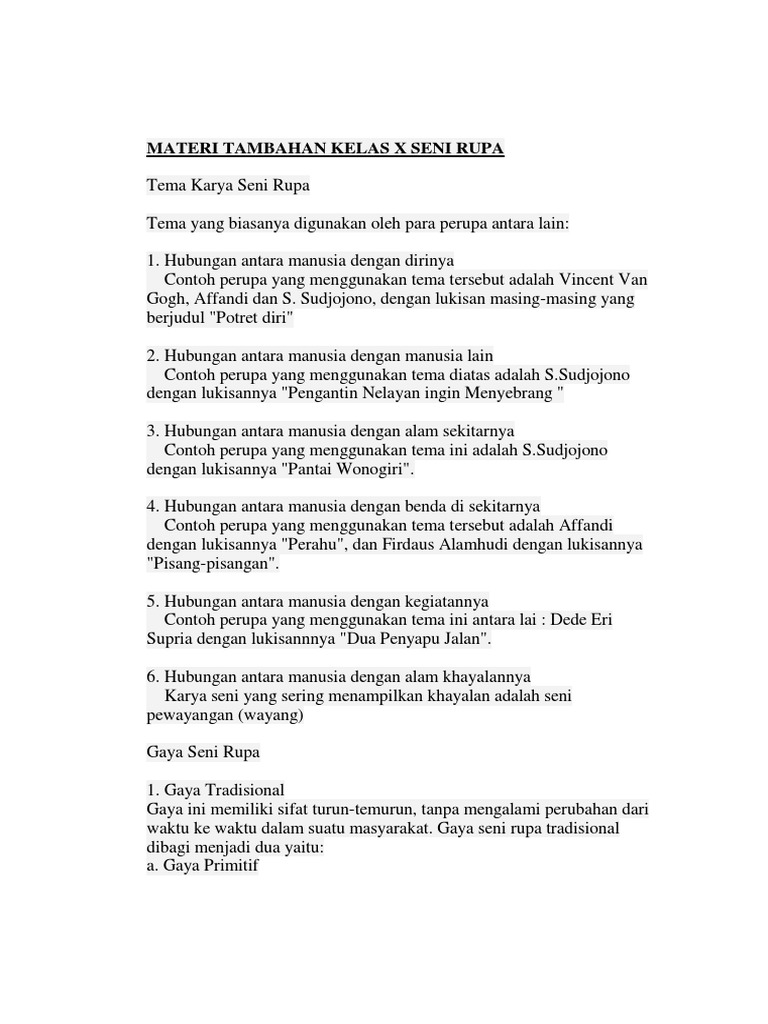  Contoh  Gambar  Yang  Bertema Manusia Dengan Alam  Benda  