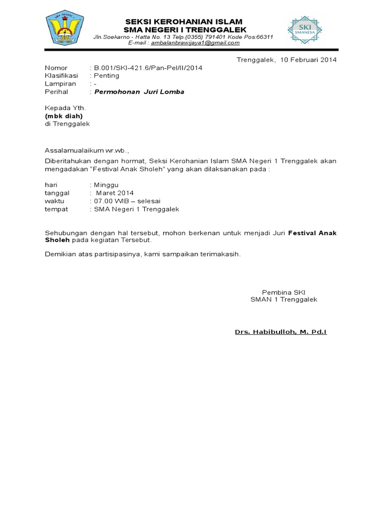 47 Contoh Undangan Festival Anak Sholeh Terbaru