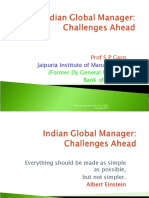 Indian Global Manager: Challenges Ahead