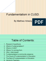 Fundamentalism in CUSD.: by Matthew Ankeny