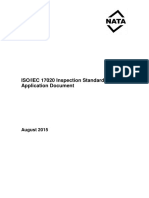 ISO IEC 17020 Inspection Standard Application Document