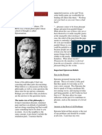 Philosophy Newsletter - Epicurus