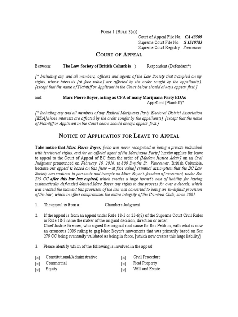 Form-1 Application | PDF