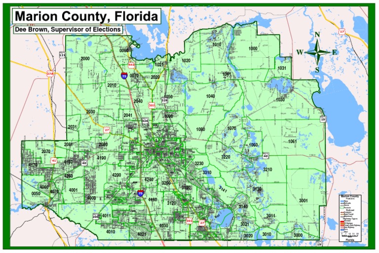 Map Of Marion County Florida