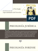 Aplicación de La Psicología Jurídica en Las Especialidades