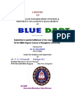 Logistics Management at Blue Dart Report