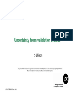 Uncertainty From Validation Studies