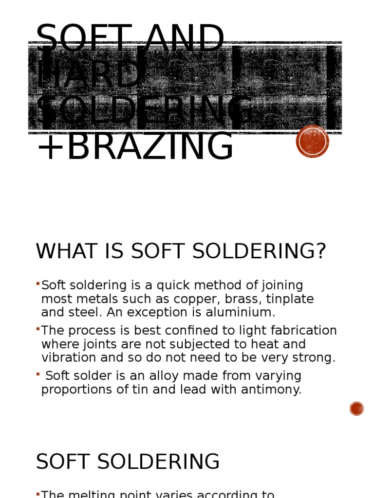 Soft and Hard Soldering +brazing PDF Soldering Solder