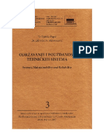 Održavanje I Pouzdanost Tehničkih Sistema PDF