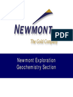 Newmont Exploration Geochemistry