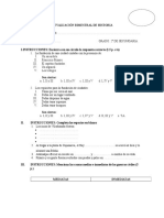 Evaluación Bimestral de Historia 2