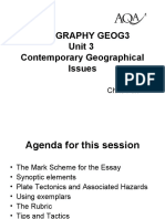 Geography Geog3 Unit 3 Contemporary Geographical Issues: Chris Fox