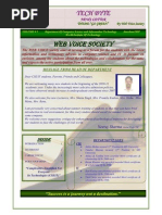 WIT Newsletter Tech Byte.......Volume-1 jan-june2010...........Designed By Anil Sanwan.........Member Of Web Voice Society