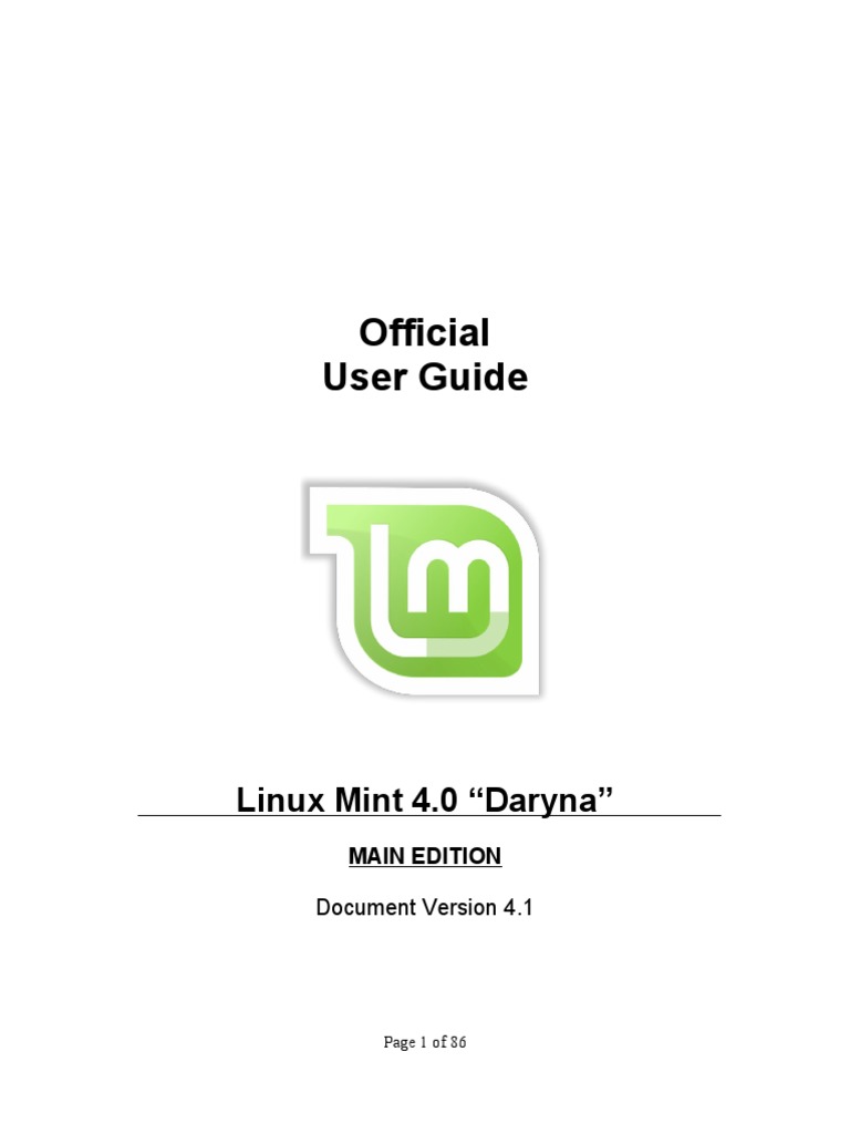 LinuxMint-4 0-User-Guide v1 | PDF | Operating System | Linux