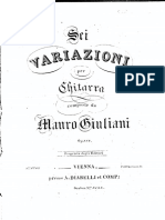 Giuliani - Op 118, 6 Variazioni